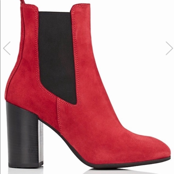 🌟❤️Barney’s New York Red Suede Boots - 🇮🇹 Made in Italy (38) - Picture 15 of 16